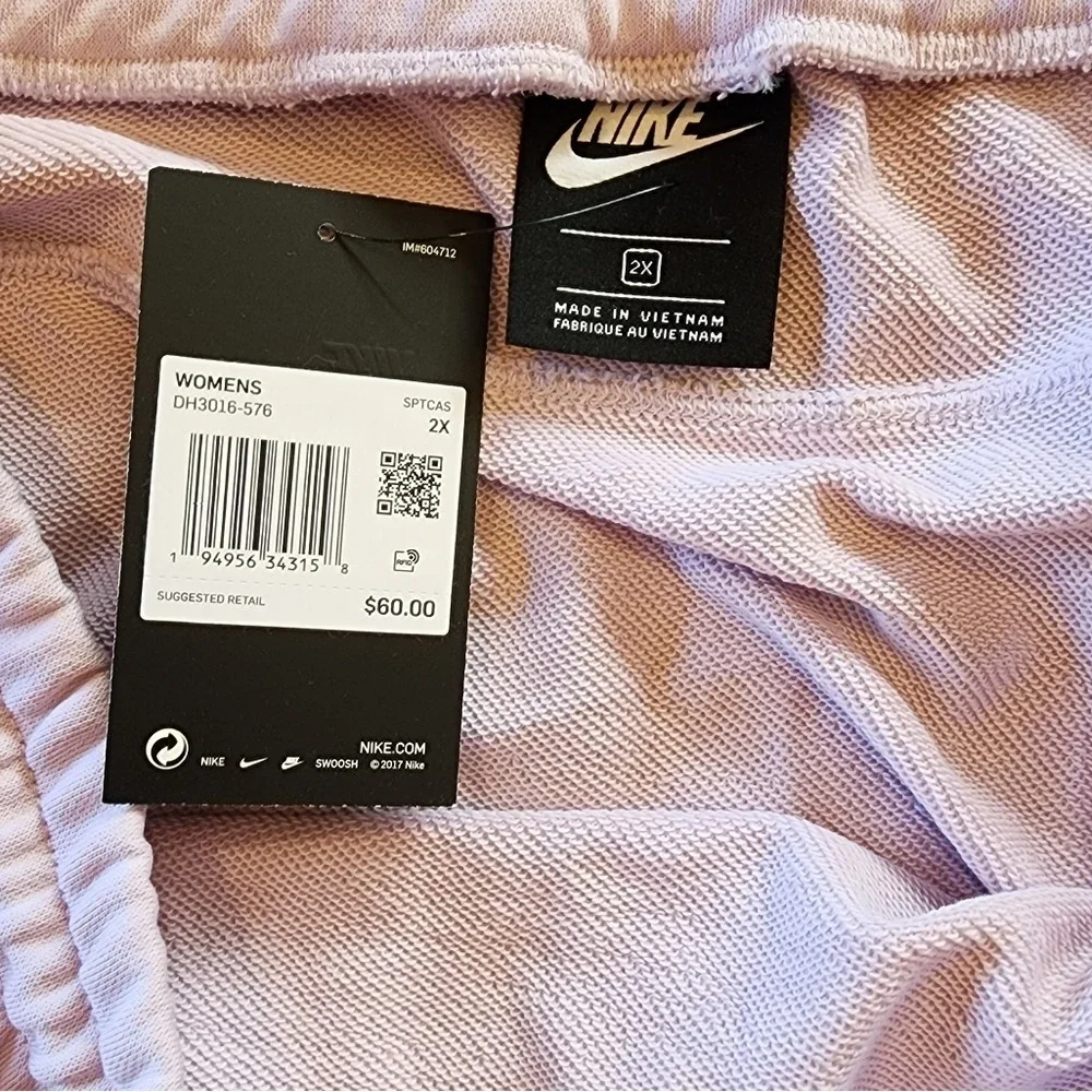 Nike Sportswear Essential French Terry Skirt Light Violet Pastel Plus‎ Size NEW